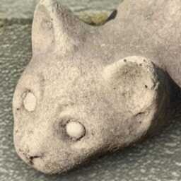 Concrete Cat Statue Handmade Garden Kitty Sculpture Outdoor Kitten Yard Decor Stone Animal Figurine Memorial Ornament Cement Art - thumbnail 2