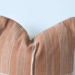 "Handwoven Hemp Pillow Cover Vintage Karen Tribal Design - 20"" X 20" - thumbnail 2
