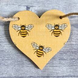 Bee Garland, Wooden Bumblebee Bunting, Nature Themed Wall Decor, Gifts For Mothers Day - thumbnail 2