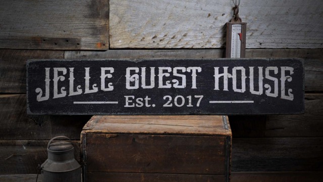 Guest House Sign, Decor, Decor House, Sign Wall - Rustic Hand Made Wooden Decorations - image 1