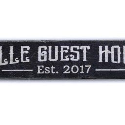Guest House Sign, Decor, Decor House, Sign Wall - Rustic Hand Made Wooden Decorations - thumbnail 2