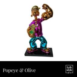 Popeye & Olive - Twin Sculptures Pop Art Statues - thumbnail 2