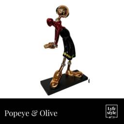 Popeye & Olive - Twin Sculptures Pop Art Statues - thumbnail 3