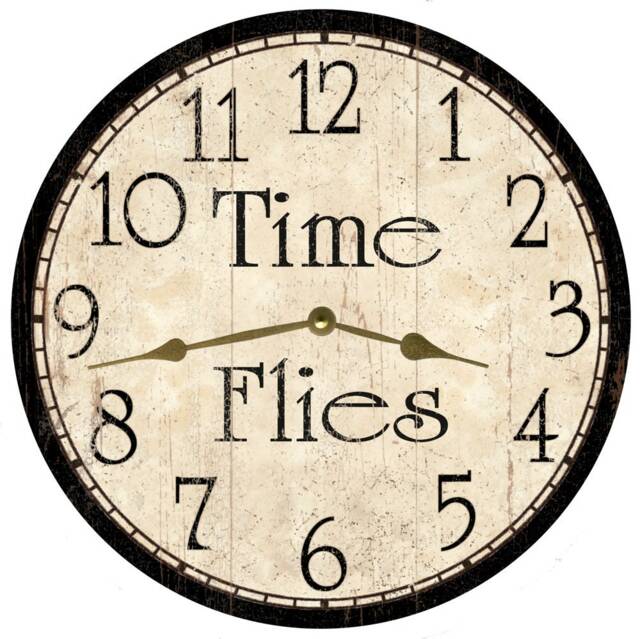 Time Flies Clock - Retirement Clock - image 1