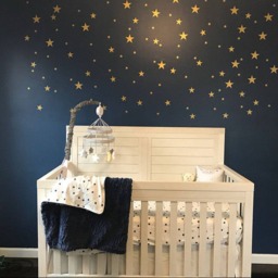 Stars Decal - Small Sheet Of Gold Stars, Nursery Decor, Removable Wall Stickers Im033 - thumbnail 2