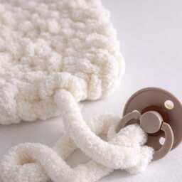 Dummy Comforter - Baby For Clip Knitted Blanket Soft Chenille Newborn Gift - thumbnail 2