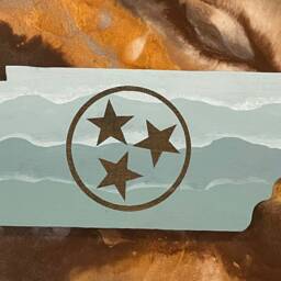 Tennessee Cutout - Smoky Mountain With Tri-star Relief - thumbnail 2