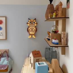 Wooden Robot Night Light, Custom Kids Lamp, Birthday Baby Gift, Theme Bedroom, Lamp With Meter, Personalized Gift - thumbnail 3
