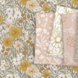 Toile Fitted Crib Sheet, Beige Woodland Nursery - thumbnail 4