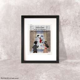 Mary Poppins Dictionary Art Print Flying Nanny Quote - thumbnail 1