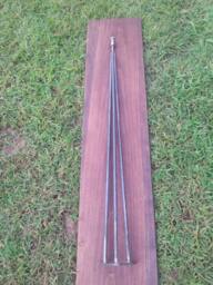 Adjustable Leveling Raw 3 Rod Hairpin Leg - Beeswax Coating Optional Price Is Per - thumbnail 1