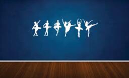 Ballerina Ballet Dancer Vinyl Decal Wall Art, Kids Room, 194 - thumbnail 1
