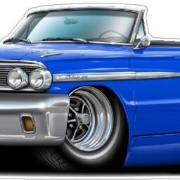 1964 Ford Galaxie Thunderbolt Vinyl Decal Officially Licensed Wall Art - thumbnail 2
