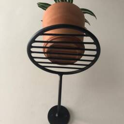 Bar Line Wall Mount Hanging Plant Holder Shelf Side Table - Medium/Large - thumbnail 3