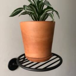 Bar Line Wall Mount Hanging Plant Holder Shelf Side Table - Medium/Large - thumbnail 2