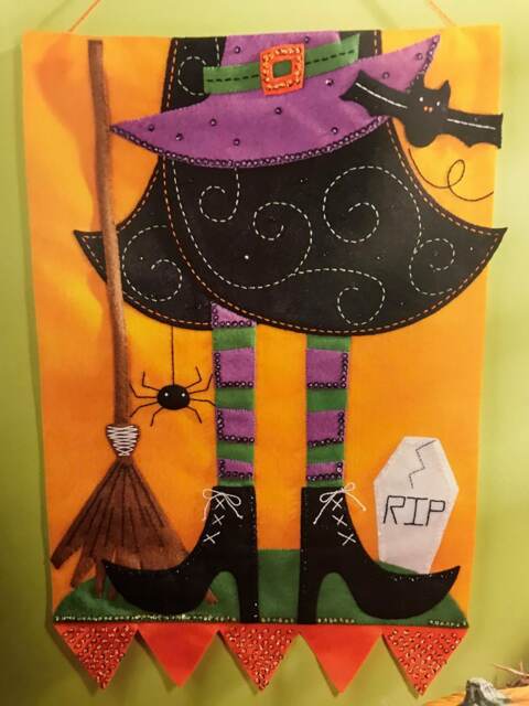 Halloween Witch Wall Hanging