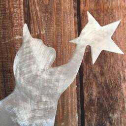 Kitty Cat, Cat Christmas, Tree Topper, Wreath Decor, Holiday Decoration, Aluminum, Metal Art, Unique Gift, Lovers - thumbnail 4