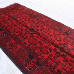 2'7x9'6 Ft Afghan Brand New High Pile Runner Rug, Tribal Khal Mohammedi Runner, Handmade Rug - Antique Piece Kitchen - thumbnail 3