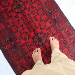 2'7x9'6 Ft Afghan Brand New High Pile Runner Rug, Tribal Khal Mohammedi Runner, Handmade Rug - Antique Piece Kitchen - thumbnail 2