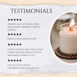 Funny Manifesting Candle, Book Lover Gift, Vegan Handmade Scented Candle - thumbnail 4