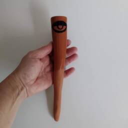 Handmade Terracotta Olla Tube Evil Eye Plant Waterer - thumbnail 4
