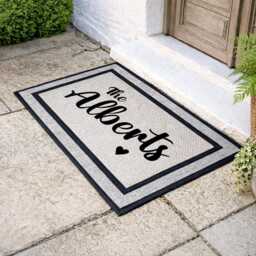 Personalized Gift - Outdoor Rug Doormat Washable Custom Door Mat Welcome Family - thumbnail 3