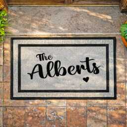Personalized Gift - Outdoor Rug Doormat Washable Custom Door Mat Welcome Family - thumbnail 2