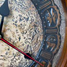 Handmade Wooden Zodiac Wall Clock, Horoscope Sign Decor - thumbnail 3