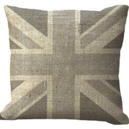 Burlap Gray Union Jack Lumbar Oblong - thumbnail 2