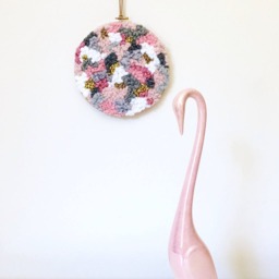 Wall Decor Hand Embroidered Hoop Art Boho Nursery Hanging - thumbnail 3