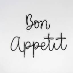 Bon Appetit Wire Words Wall Art Dining Room Decor, Sign Metal Art, Kitchen Home Decor Hangings Gifts - thumbnail 2