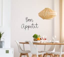 Bon Appetit Wire Words Wall Art Dining Room Decor, Sign Metal Art, Kitchen Home Decor Hangings Gifts - thumbnail 1