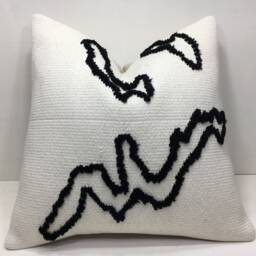 Vintage Turkish Kilim Pillow Cover, Handwoven Cushion, 16x16 - thumbnail 2