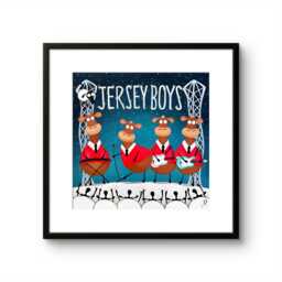 Jersey Boys - Limited Edition Print Original Whimsical Quirky Funny Humour Painting Mervyn Tay Art - thumbnail 1