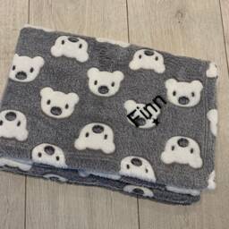 Personalised Baby Fleece Blanket/Comforter Soft Wrap- New Baby Gift - Sleep Nursery, Bedtime, Hospital - thumbnail 3