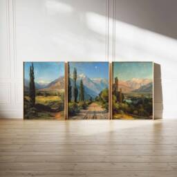 Set Of 3 Chile Posters, Travel Prints, Art, Tropical Decor, Floral Latin Poster, South American Wall Decor - thumbnail 2
