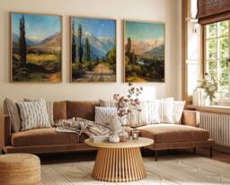 Set Of 3 Chile Posters, Travel Prints, Art, Tropical Decor, Floral Latin Poster, South American Wall Decor