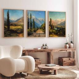 Set Of 3 Chile Posters, Travel Prints, Art, Tropical Decor, Floral Latin Poster, South American Wall Decor - thumbnail 3