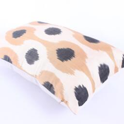Ikat Silk Velvet Pillow 16x24 - Handmade Boho Cushion Cover Turkish Home Decor Accent - thumbnail 3