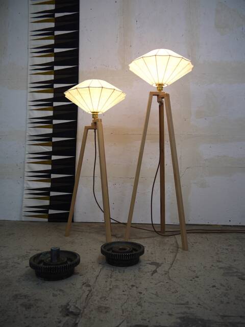 Tripod Floor Lamp Tripod Retro 60 - 70S Cocoon Design Floor Lamp Standard - image 1