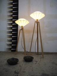 Tripod Floor Lamp Tripod Retro 60 - 70S Cocoon Design Floor Lamp Standard