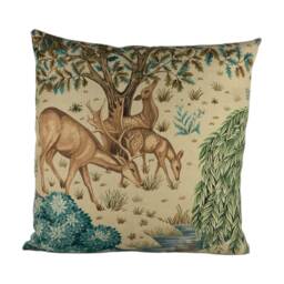 William Morris - The Brook Tapestry Linen Classic English Medieval Designer Cushion Cover Luxury Throw Pillow Handmade Home - thumbnail 2