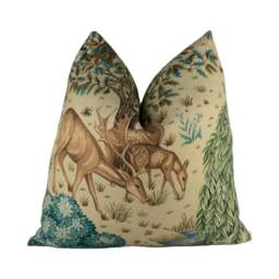 William Morris - The Brook Tapestry Linen Classic English Medieval Designer Cushion Cover Luxury Throw Pillow Handmade Home - thumbnail 1