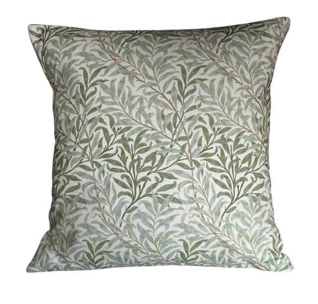 "William Morris Willow Bough Sage Green Cushion Cover 16"" 18" - image 1