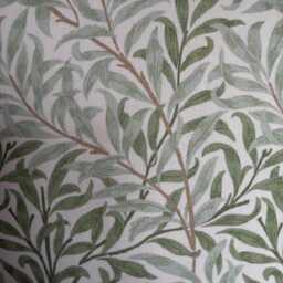 "William Morris Willow Bough Sage Green Cushion Cover 16"" 18" - thumbnail 2