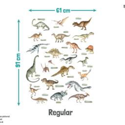 Named Dinosaur Wall Sticker Pack, Names Decals, Stickers For Walls, Themed Room, Nursery - thumbnail 3