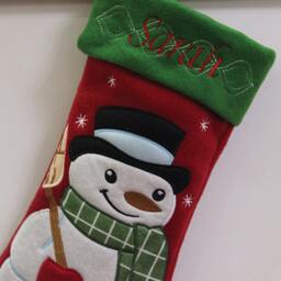 On Sales Personalized Christmas Stocking Holidays Decoration Snowman Monogram Stockings Ornaments/4 Styles - thumbnail 3