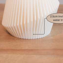 Asymmetric Indoor Planter Modern Succulent Pot With Hidden Tray - thumbnail 3
