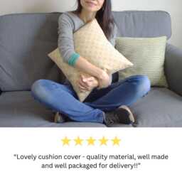 Scandinavian Folk Cushion Cover, Orange Birds & Flowers, Nordic Pillow, Handmade UK - thumbnail 4