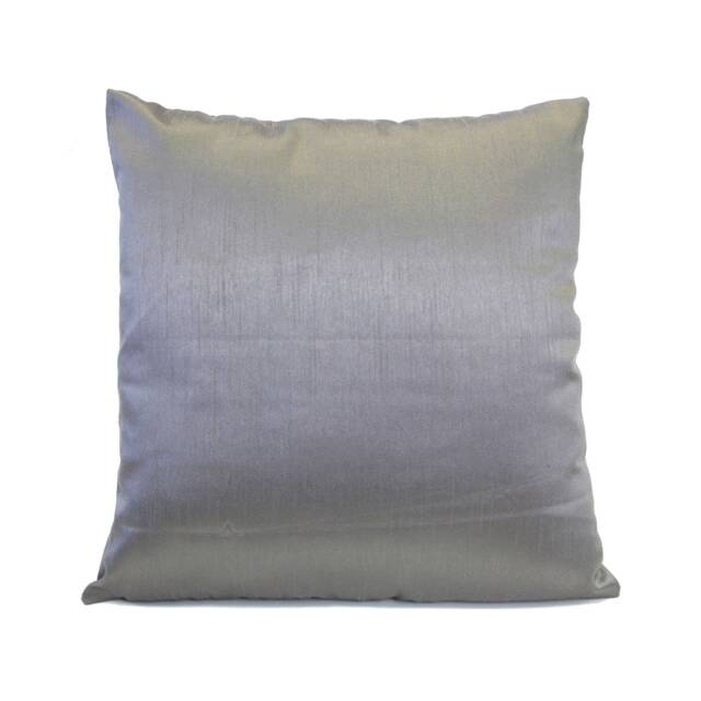 Light Silver Pillow, Throw Pillow Cover, Decorative Cushion Covers, Pillowcase, Accent Toss Silk Blend